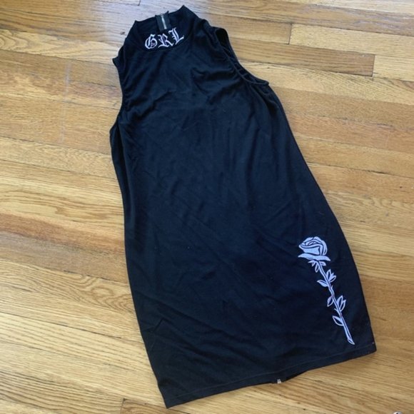 Poster Girl Dresses & Skirts - Poster Girl Dolls Kill "GRL" Tank Zip-Up Dress